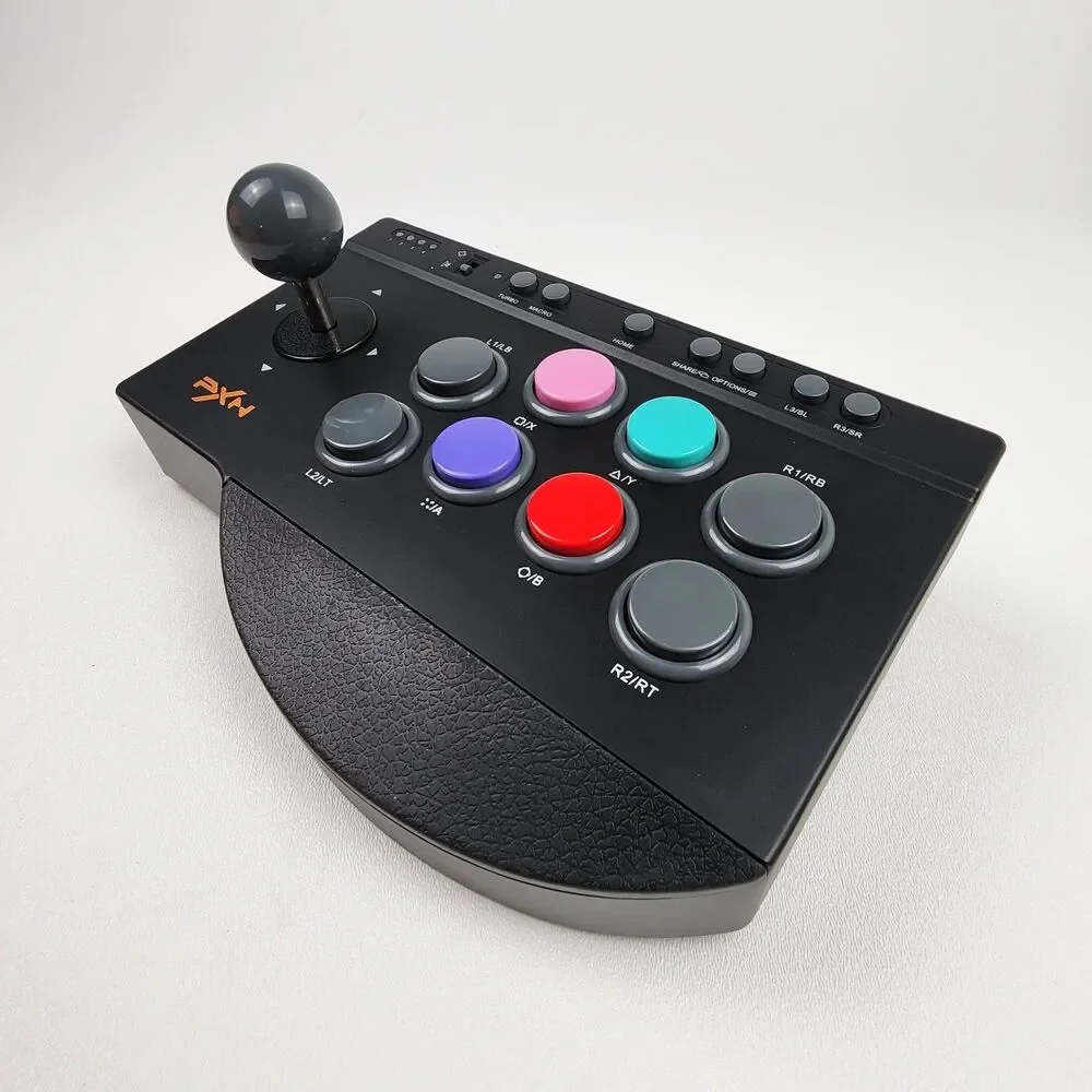 PXN 0082 USB Arcade Fight Stick Xbox PS4 PS3 Switch PC Turbo Macro